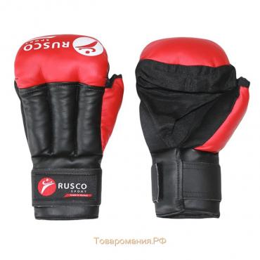 Перчатки для рукопашного боя RuscoSport, 10 унций, цвет красный