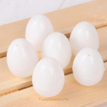 Основа для творчества «Яйцо», открывается, набор 6 шт, размер 1 шт: 4×6 см, цвет белый