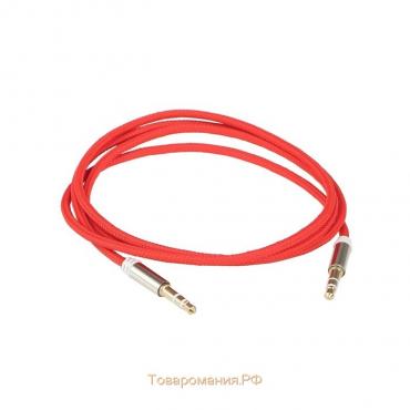 Кабель AUX AURA RCA-J10R, красный, 1 м