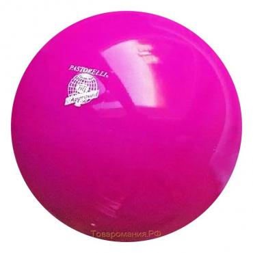 Мяч для художественной гимнастики Pastorelli New Generation FIG, d=18 см, цвет малиновый