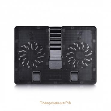 Подставка для ноутбука Deepcool U PAL (U-PAL) 15.6" 26.3дБ 1xUSB 2x 140ммFAN ABS черная