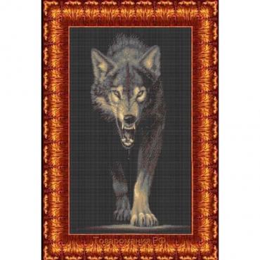 Ткань схема для бисера и креста «Хищники-волк»