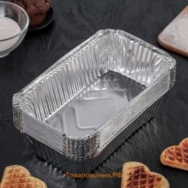 Набор форм для выпечки из фольги , 25.5×15.5×7 см, 15 шт.