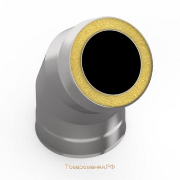 Сэндвич-отвод 135°, d 80 × 160 мм, нерж/нерж, 0.5 мм/0.5 мм