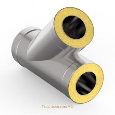 Сэндвич-Тройник 135°, d 120 × 200 мм, нерж/нерж, 0.5 мм/0.5 мм