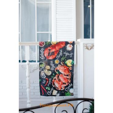 Кухонное полотенце «. Лобстер», 40×73 см, 100% хлопок, саржа 190 г/м5