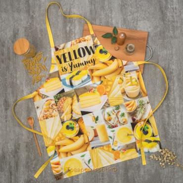 Фартук «: YELLOW» 70х60 см, 100% хлопок, саржа 190 гр/м²