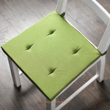 Комплект подушек для стула «Билли», размер 37 х 42 х 3 см - 2 шт, травяной