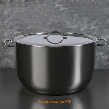 Кастрюля Amet, 40 л, d=45 см, цельнотянутая, нержавеющая сталь