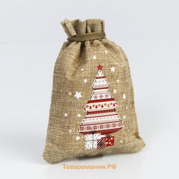 Мешок с термонаклейкой «Подарки», 16 × 24 см +/- 1.5 см
