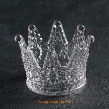 Салатник фигурный «Корона», d=12 см, стекло