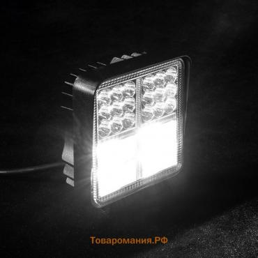 Противотуманная фара, 9-30 В, 54 LED (38 белых, 16 желтых), IP67, 162 Вт, направленный свет