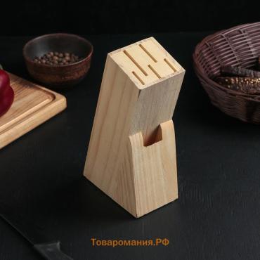 Подставка для ножей , 11×6×20 см, дерево