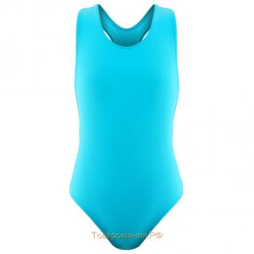 Купальник слитный ONLYTOP, р. 42, спортивный, цвет лагуна