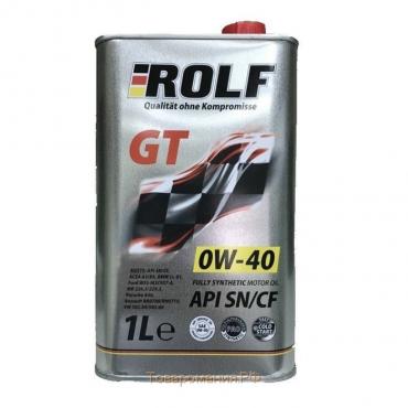 Масло моторное Rolf GT 0W-40, SN/CF, синтетическое, 1 л