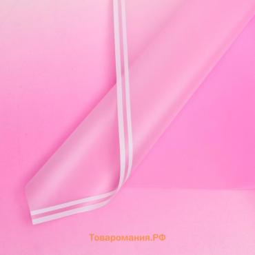 Плёнка матовая «Линия градиента» орхидея, 0.58×0.58 м