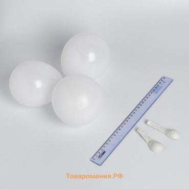 Воздушные шары латексные 5", 100 шт., белые