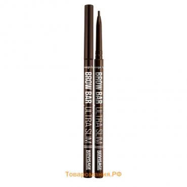 Карандаш для бровей Luxvisage Brow Bar Ultra Slim, механический, тон 305 medium brown