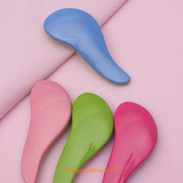 Расчёска массажная, 5,5 × 15 см, PVC коробка, цвет МИКС