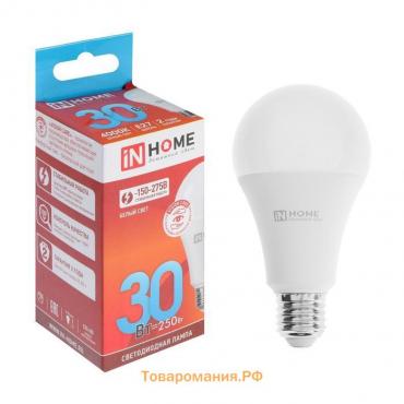 Лампа светодиодная IN HOME LED-A70-VC, Е27, 30 Вт, 230 В, 4000 К, 2850 Лм