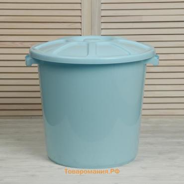 Бак пищевой, 40 л, пластиковый, с крышкой, МИКС