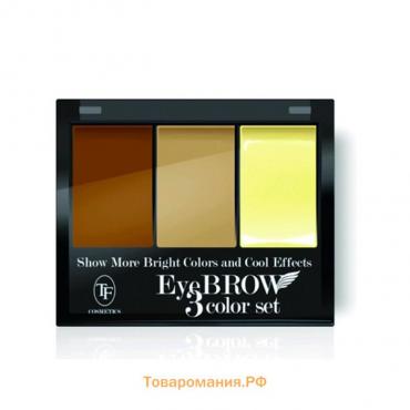 Тени для коррекции бровей с закрепляющим воском TF Eyebrow 3 Color Set, тон 101C коричневый