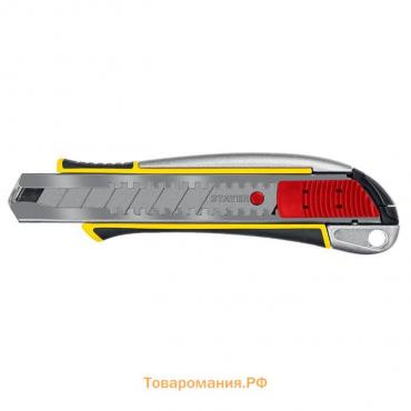 Нож STAYER 09143_z01, с автостопом KSM-18A, сегментированные лезвия, 18 мм