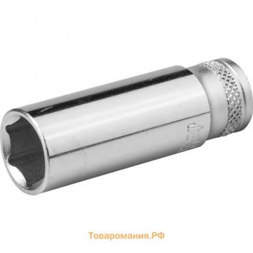 Торцовая головка Kraftool 27817-12_z01, удлиненная, Cr-V, хромосатинированная, 1/4", 12 мм