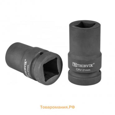 Головка ударная Thorvik 52772, 6-х гранная, CrV сталь, 1", М21