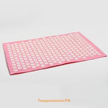 Аппликатор игольчатый «Большой коврик», 242 колючки, розовый, 41х60 см