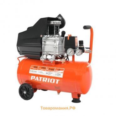 Компрессор поршневой масляный Patriot EURO24-240, 1500 Вт, 8 бар, 240 л/мин, 24 л, колеса