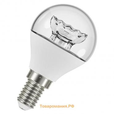 Лампа светодиодная OSRAM LED STAR CLASSIC Р, Е14, 5.4, Вт3000 К, 470 Лм, шар