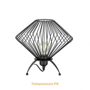 Настольная лампа Gorgon, 1x60Вт E27, цвет чёрный