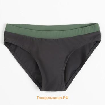 Плавки купальные для мальчика MINAKU, серый/хаки, рост 122-128 см