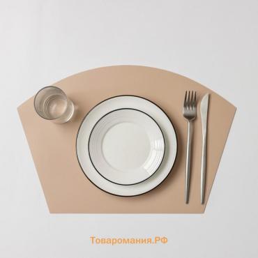 Салфетка сервировочная на стол «Тэм», 30×44 см, цвет персиковый