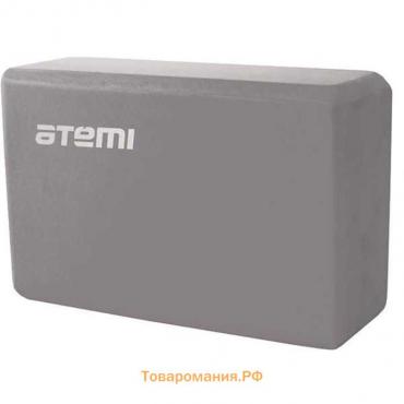 Блок для йоги Atemi AYB01GY, 225х145х75, цвет серый