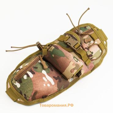 Сумка поясная Adventure, с доп карманами, камуфляж