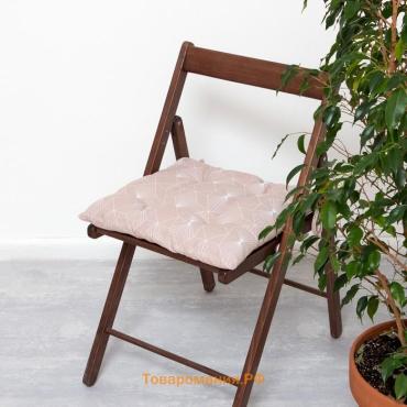 Подушка на стул  Geometry, 42×42×7 см, 100% хлопок, 164 г/м²