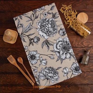 Кухонное полотенце «» Blooming garden, 35×60 см 100% хлопок,164 г/м²