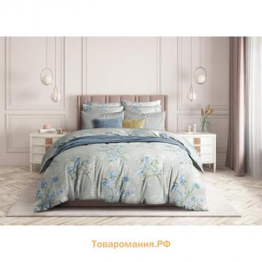 Постельное бельё 1.5 сп Blue flax, размер 150х214 см, 143х215 см, 50х70 см - 2 шт