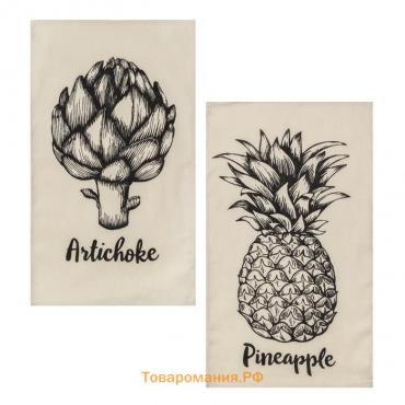 Набор кухонных полотенец  Pineapple 35х60см-2шт, 100% хлопок