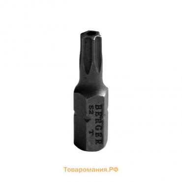 Биты магнитные BERGER BG2392, TORX c отверстием T25Hx25 мм, 2 шт., S2