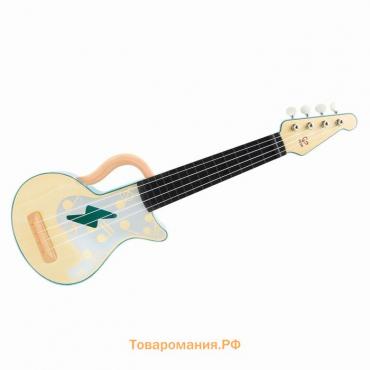 Игрушечная гавайская гитара (укулеле) «Рок-н-ролл» с брошюрой обучения игре на гитаре