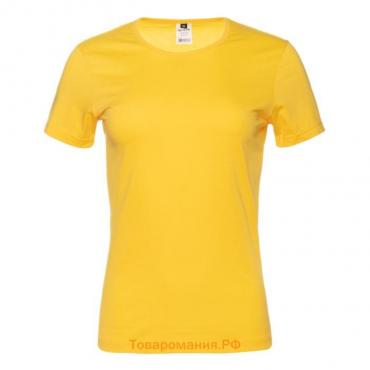 Футболка женская, размер 42, цвет жёлтый