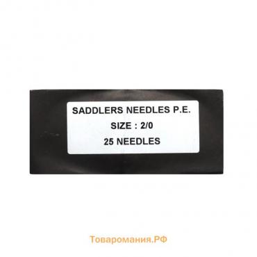Иглы для натуральной и искусственной кожи № 2/0, 70 мм, 25 шт в уп.