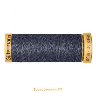 Нить Jeans джинсовая для штопки, 100 м, 70% полиэстер, 30% хлопок (5397), 5 упаковок