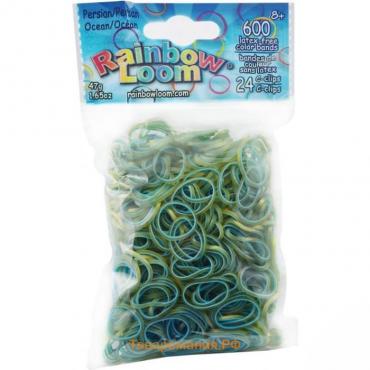 Резиночки для плетения браслетов RAINBOW LOOM, Персидская коллекция, голубой