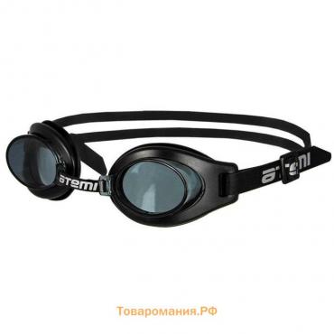 Очки для плавания Atemi S104, детские, PVC/силикон, цвет чёрный