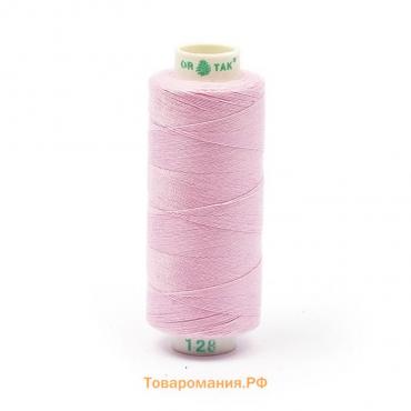 Нитки Dor Tak 40/2, 400 ярд, цвет №128 светло-розовый, 10 шт в уп.