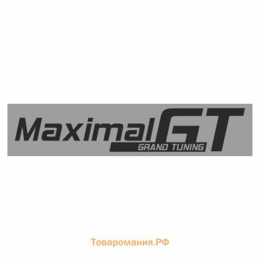 Полоса на лобовое стекло "MAXIMAL GT", серебро, 1220 х 270 мм